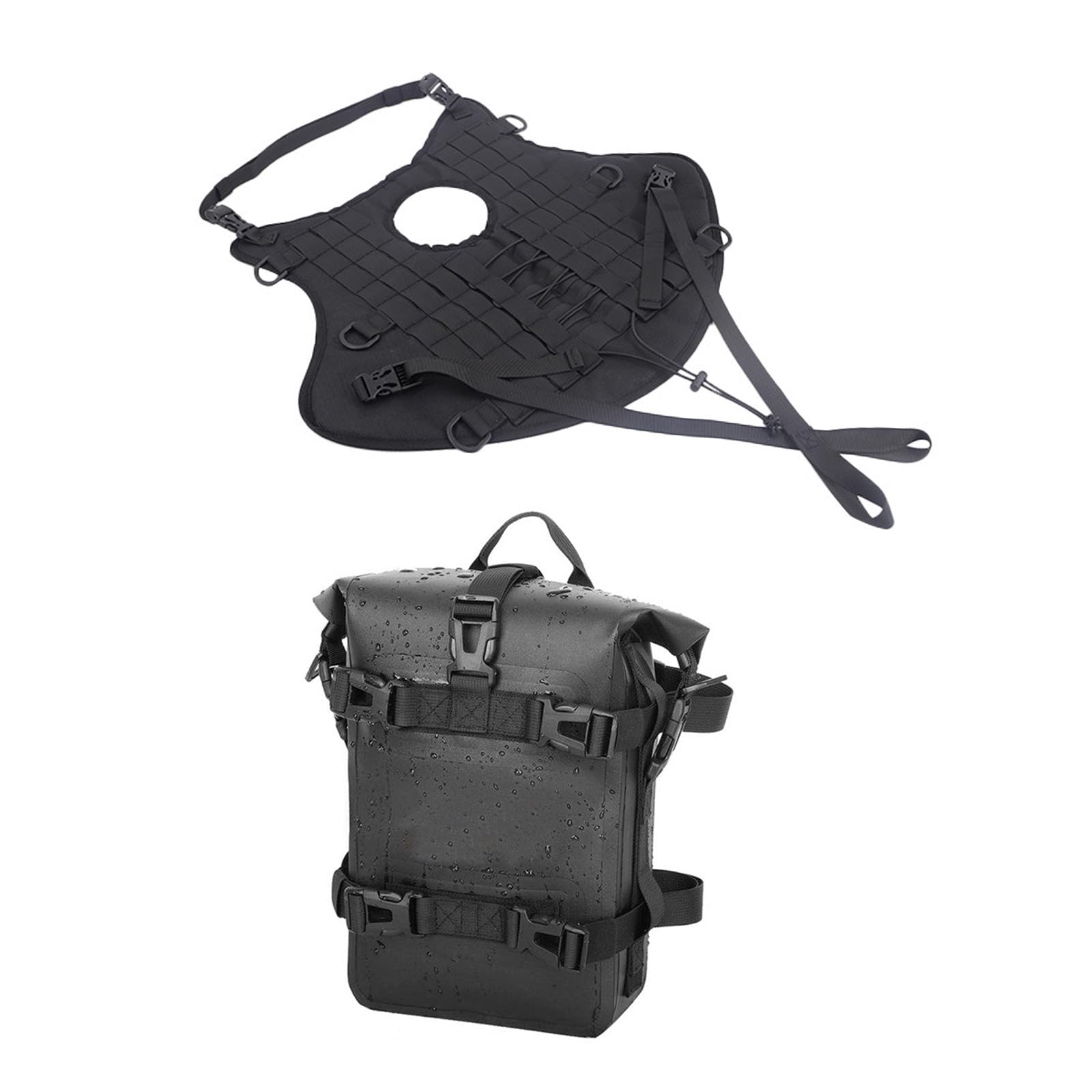 Weatherproof Motorcycle Tank Cover - Comfortable & Stylish for Tank Bag Protection - 2nd Gen