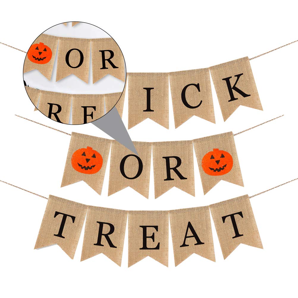 Halloween Swallowtail Bunting Flag - Decorative Pie Mabula Banner for Trick or Treat, Photo Props & Party Decorations | Perfect for Halloween Home Decor, Yard Displays & Spooky Party Backdrops