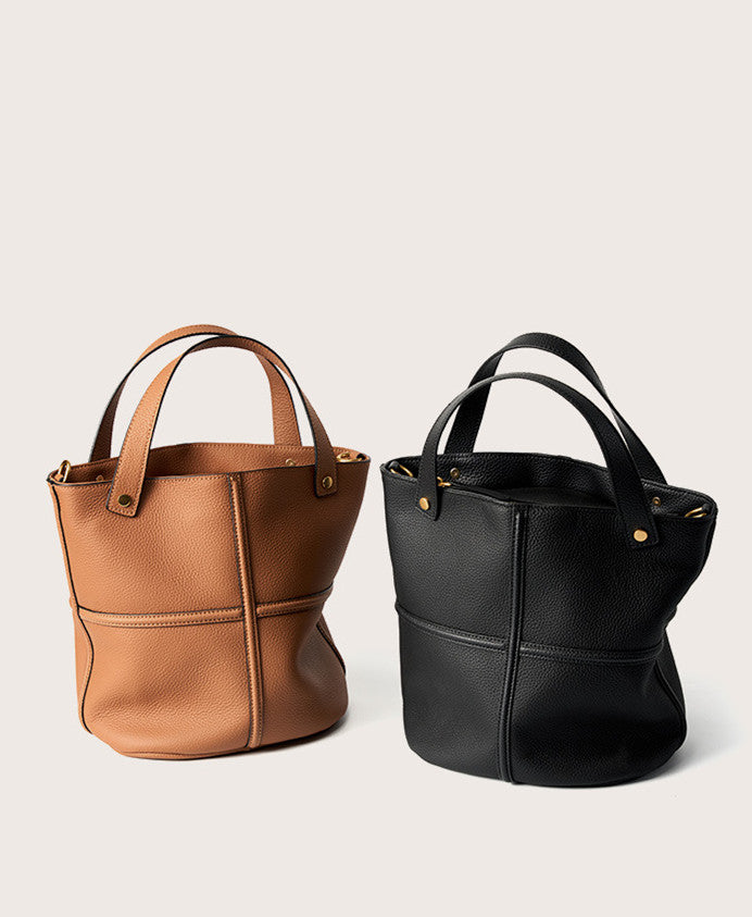 Stylish Leather Bucket Bag for Women - Fashionable Crossbody Shoulder Handbag - Perfect for Work, Travel & Everyday Use