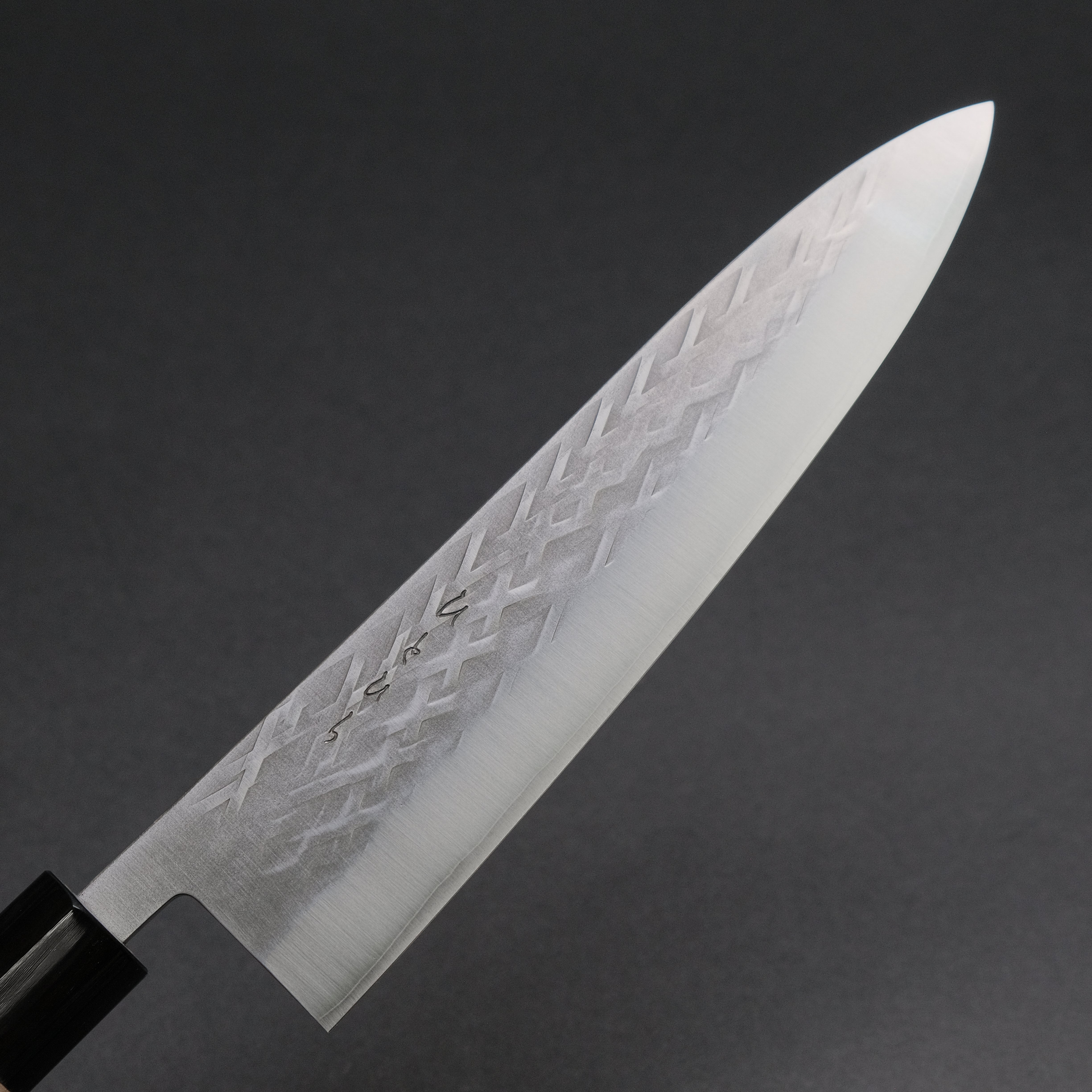 Hitohira TD SLD Tsuchime Gyuto 210mm Japanese Chef Knife with Ho Wood Handle - Professional Kitchen Knife for Slicing, Dicing & Meat Cutting