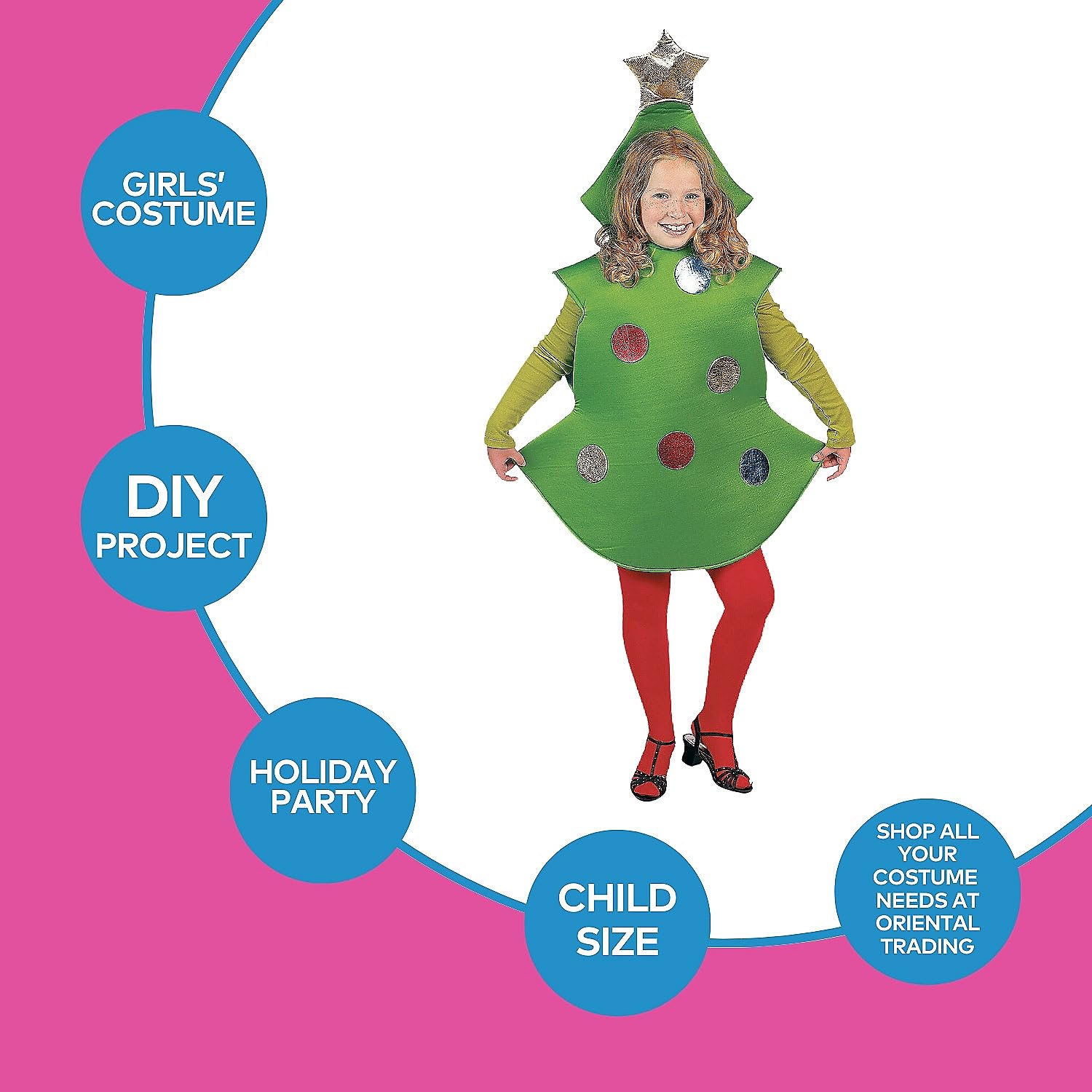 Kids Christmas Tree Costume - Festive Holiday Outfit for Boys & Girls - 1 Piece - Perfect for Christmas Parties, School Plays & Family Photos