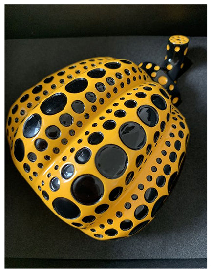 Yayoi Kusama Naoshima Yellow Pumpkin Japan Exclusive Art Sculpture - Perfect for Modern Home Decor & Art Collectors