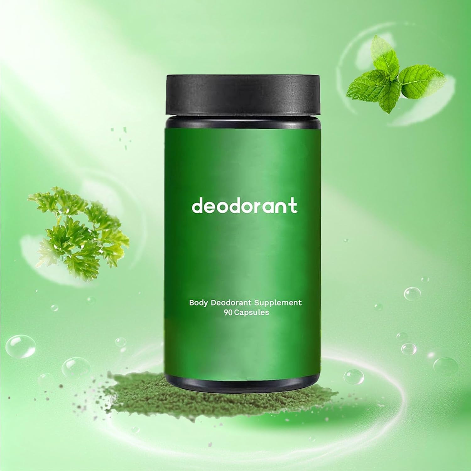 Natural Body Deodorant Capsules for Men & Women - 90 Count Internal Odor Control Supplement | Supports Freshness for Active Lifestyles, Travel & Daily Use