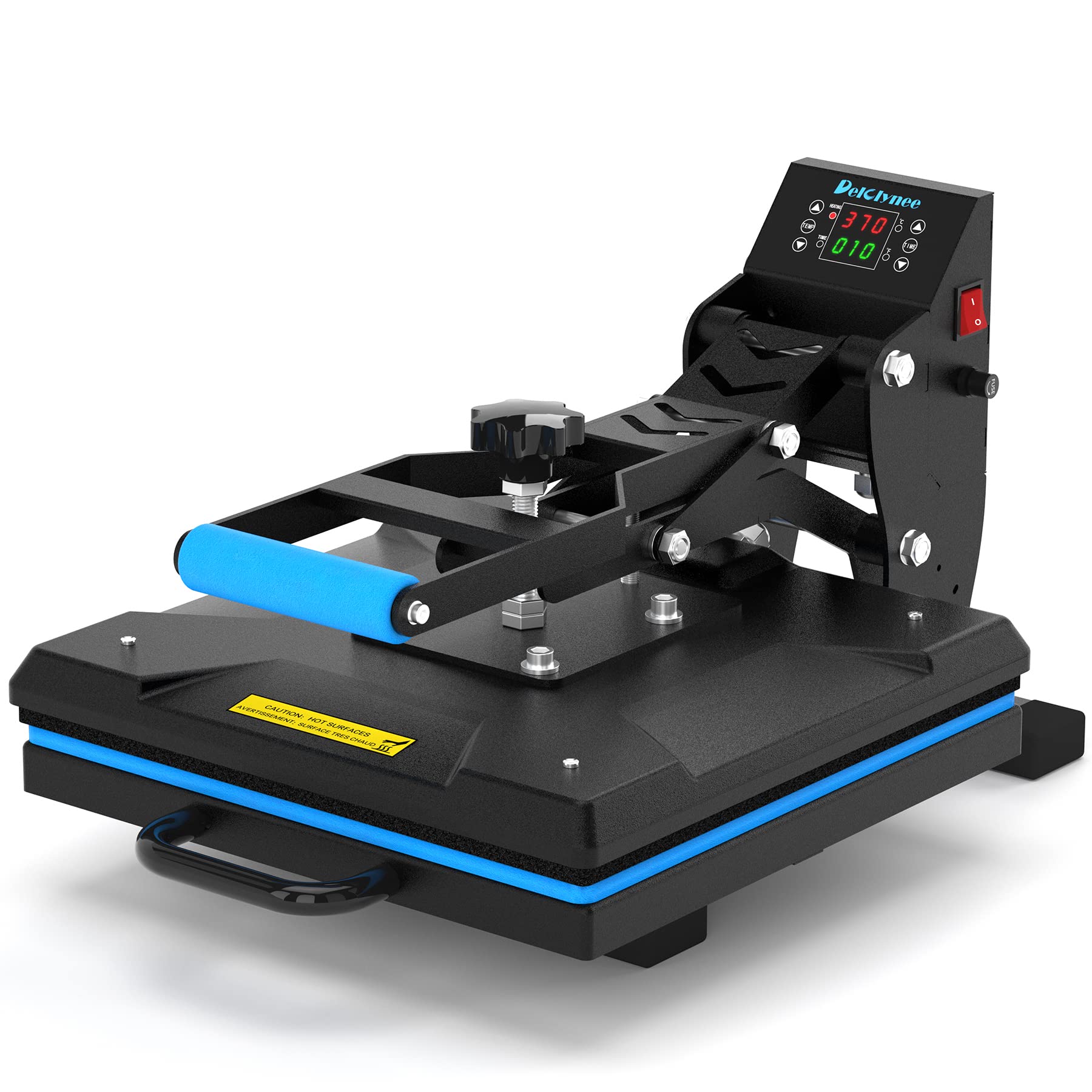 Delclynee 15x15 Inch Heat Press Machine for T-Shirts - Industrial Digital Sublimation Printer for Heat Transfer Vinyl - Perfect for DIY T-Shirt Printing, Custom Apparel & Small Business Production