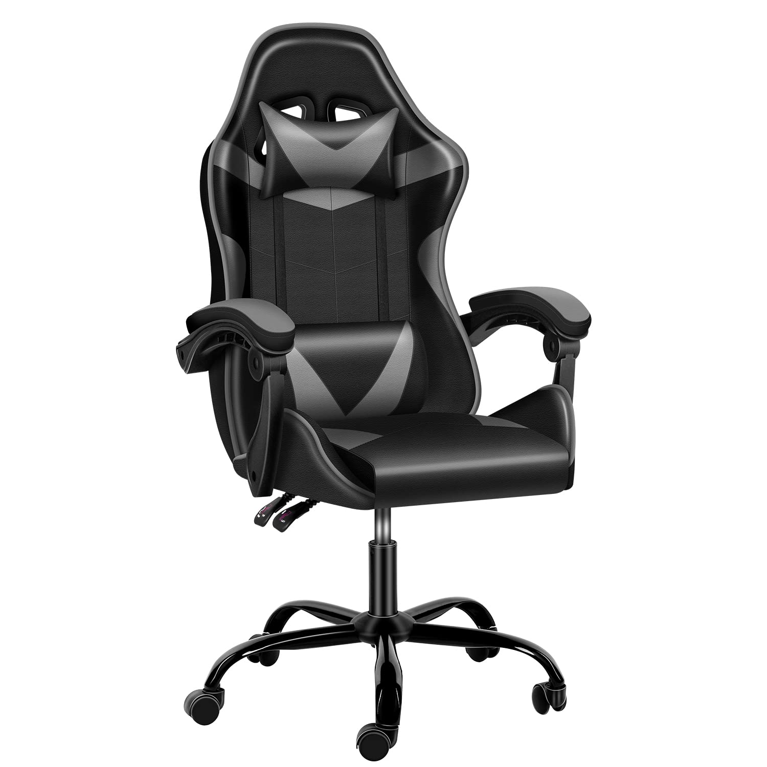 Premium Gaming Chair for Big & Tall Gamers - Ergonomic Racing Style Office Chair with Adjustable Height, Swivel, Headrest & Lumbar Support - Perfect for PC Gaming, Esports & Home Office Workspace