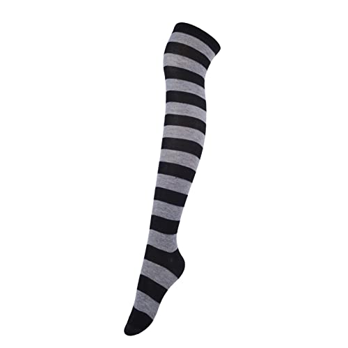 1 Pair - Grey and Black Stripes