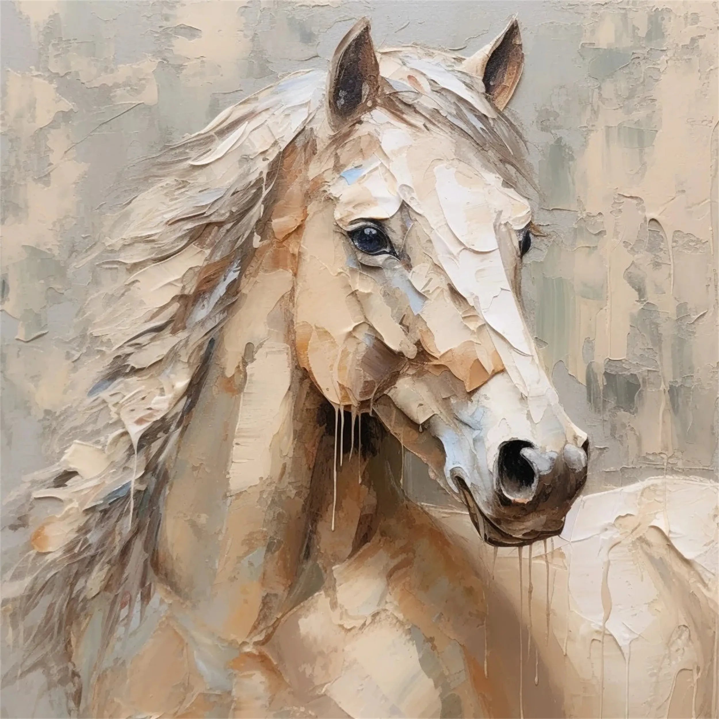 Animal Art Painting #AP008 - Handmade Canvas Wall Decor for Living Room, Bedroom & Office - Wildlife & Nature Inspired Home Decor