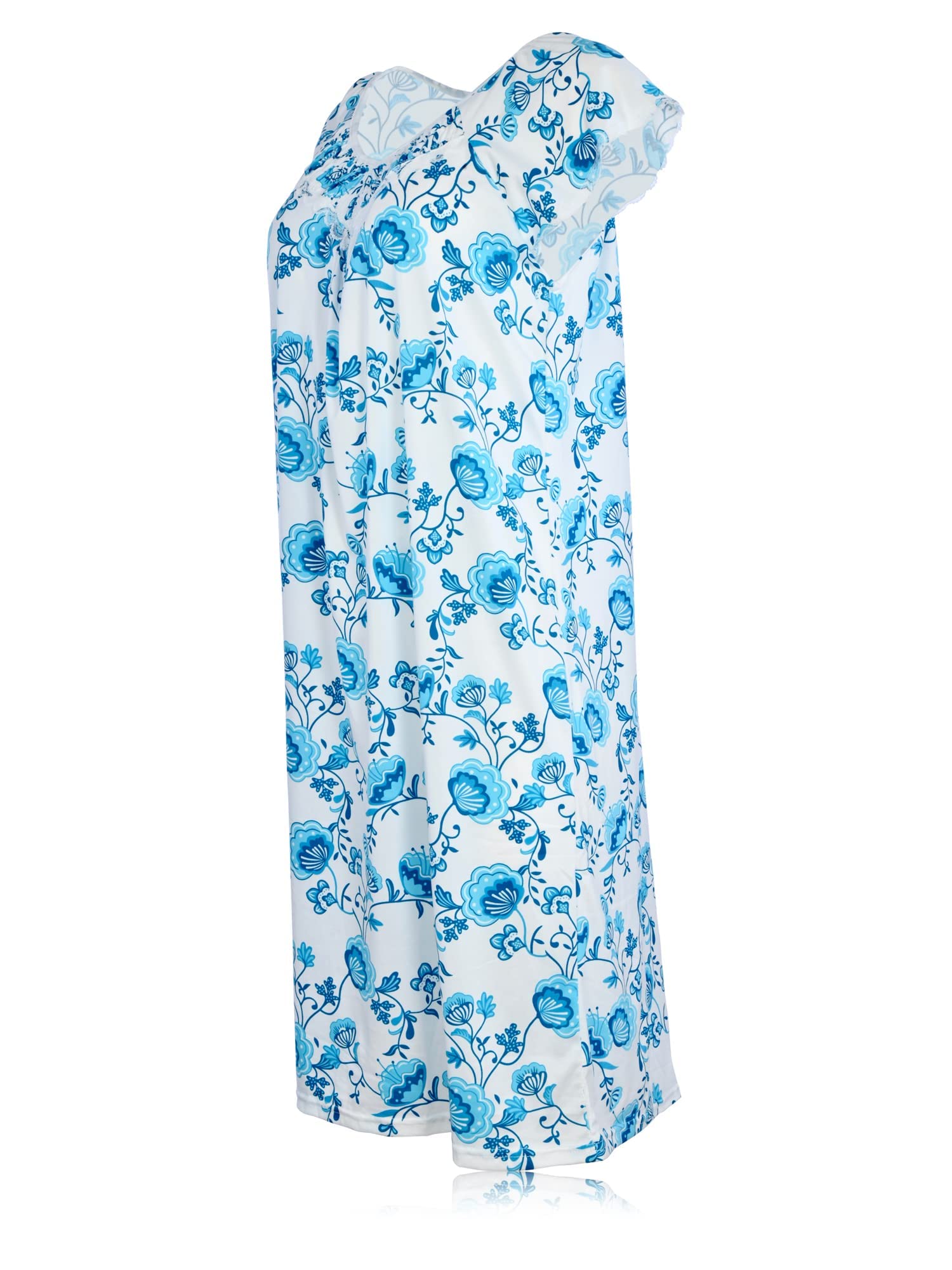 JEFFRICO Women's Soft Sleepwear Nightgown - Comfortable Pajama Dress for Relaxing at Home & Cozy Nightwear for Bedtime