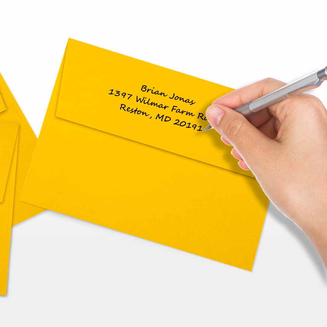 LUXPAPER A7 Printable Invitation Envelopes - 80 lb. Premium Sunflower Yellow - 5.25