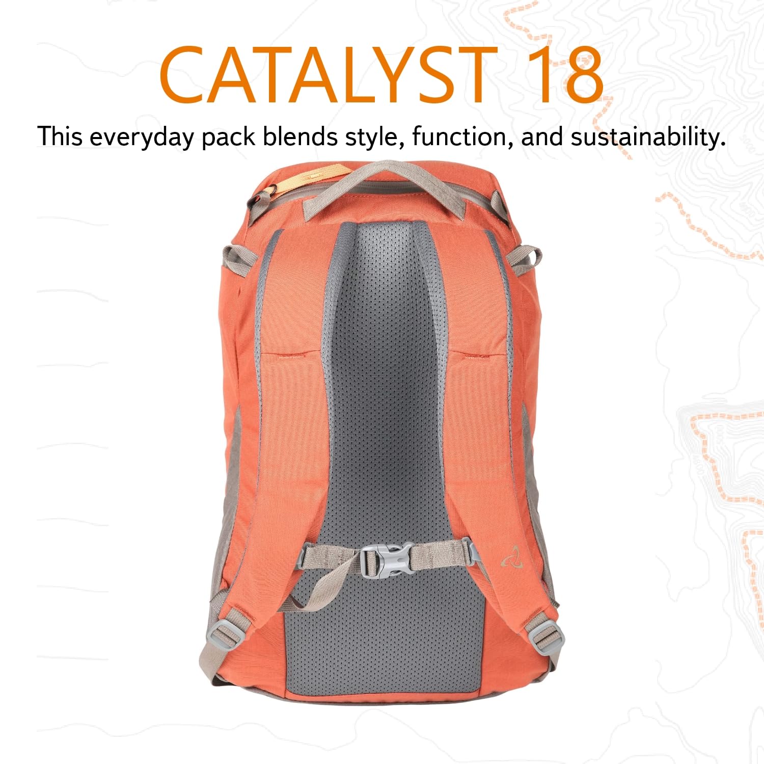 Mystery Ranch Catalyst 18L Travel Backpack with Tech Pocket - Lightweight Daypack for Commuting, Hiking & Business Travel - Durable Laptop Backpack for Men & Women (Paprika)