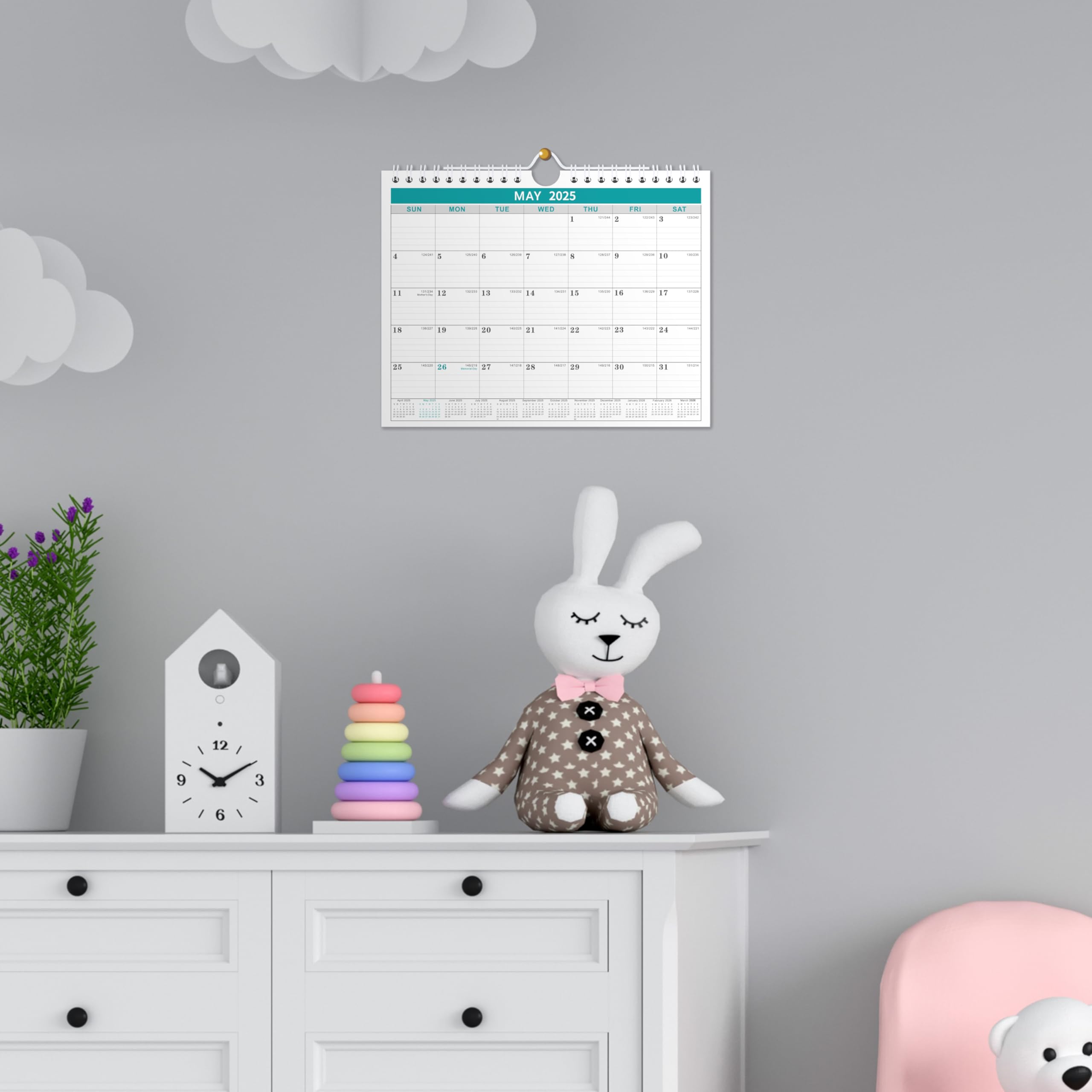 2025-2026 Wall Calendar - 18-Month Planner from July 2025 to December 2026 | 8.5