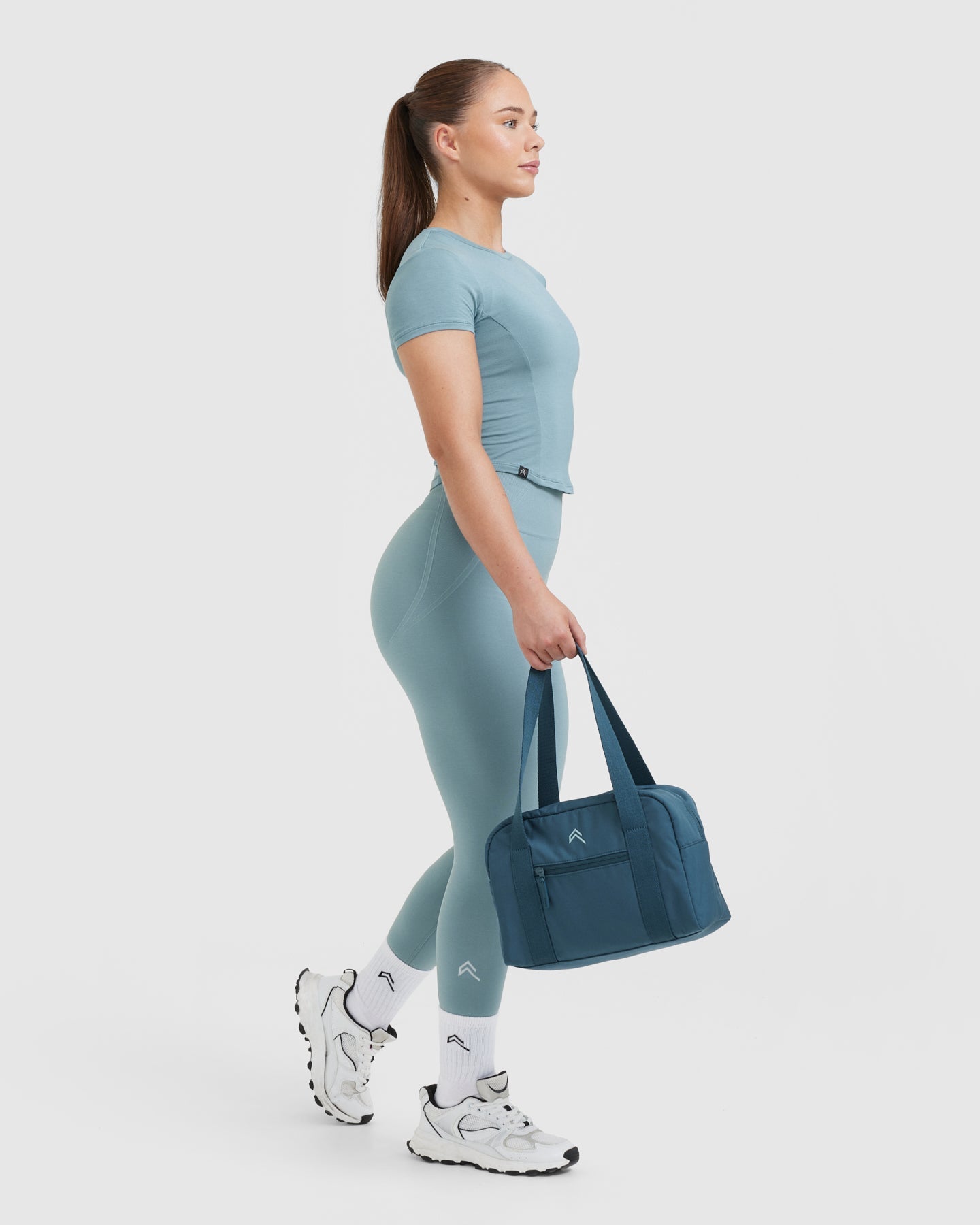 Mini Go To Gym Bag - Lightweight & Durable Lake Blue Workout Bag for Women & Men | Perfect for Gym, Yoga, Travel & Sports