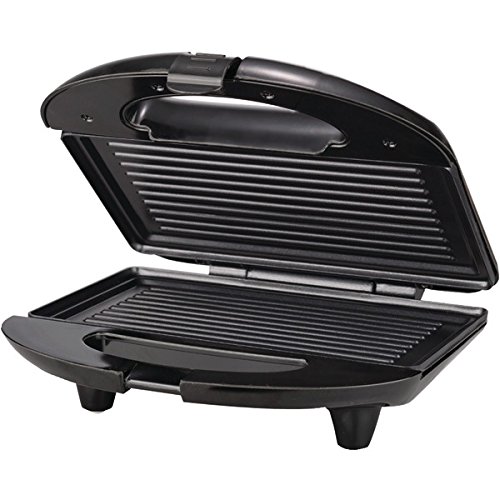 Brentwood Panini Maker - Stainless Steel Non-Stick Grill Press for Perfect Sandwiches, Paninis & Waffles - Ideal for Home, Office & Outdoor Cooking