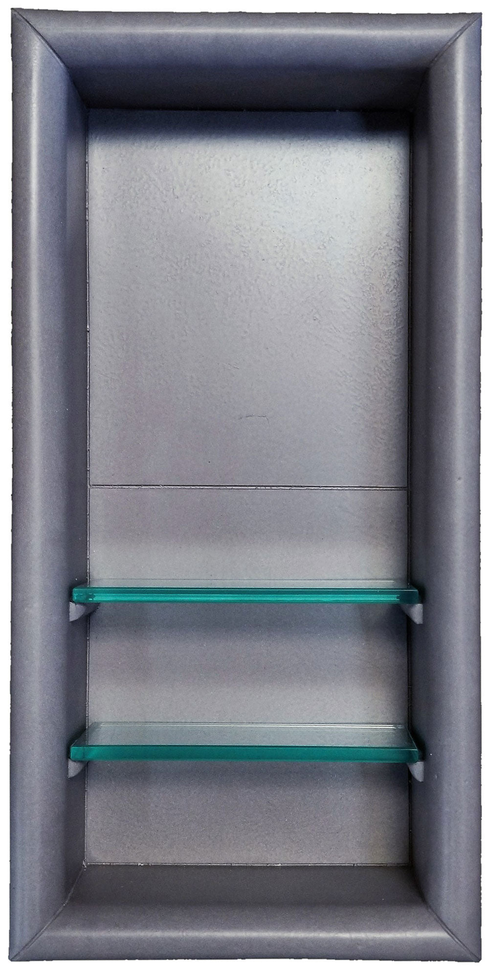 Wet Cement Vertical Shampoo Niche for Bathroom Wall Mount - Modern Shower Organizer for Hair Care Products