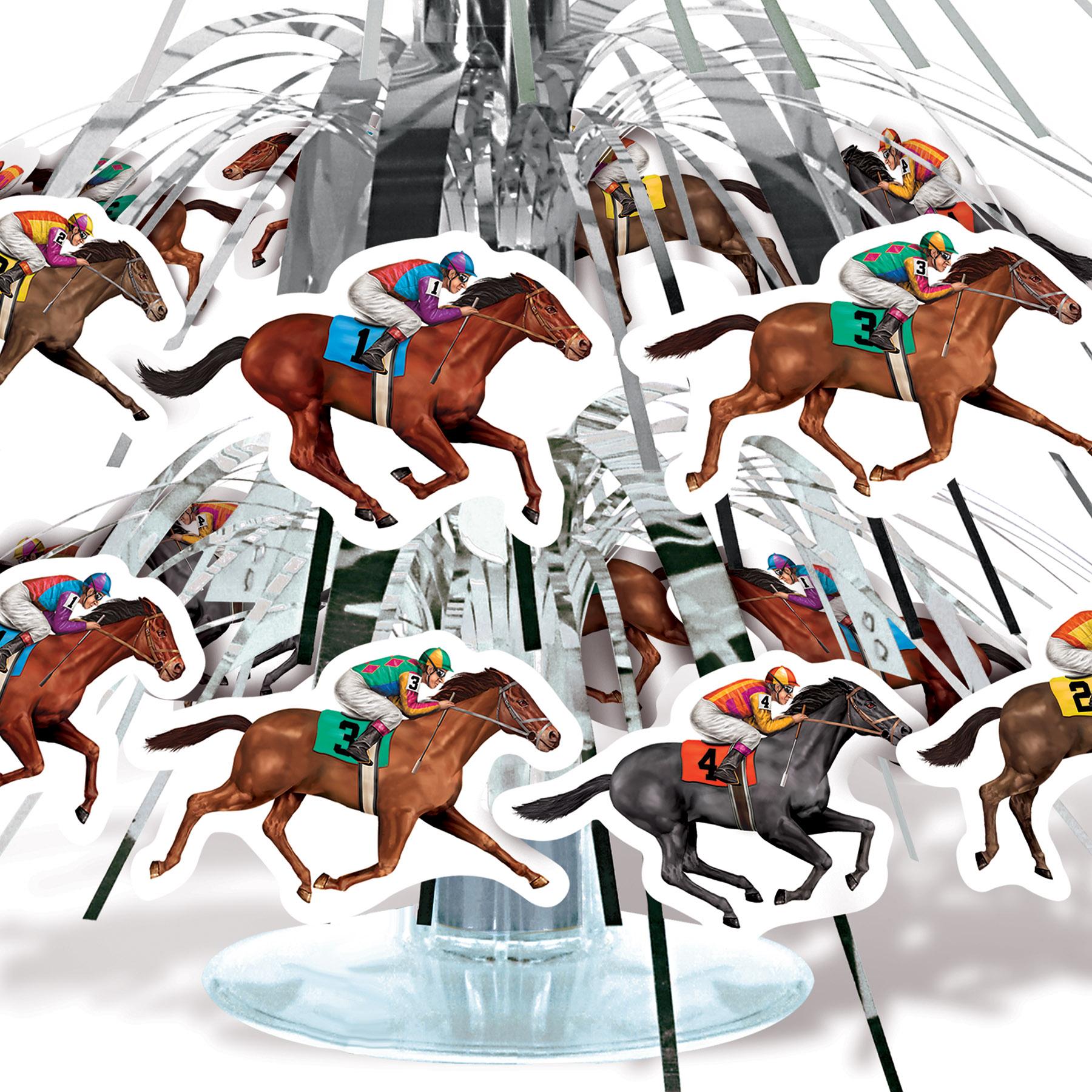 12 Pack Beistle Horse Racing Mini Party Cascade Centerpiece Decorations - Perfect for Derby Day, Birthday Parties, and Themed Events