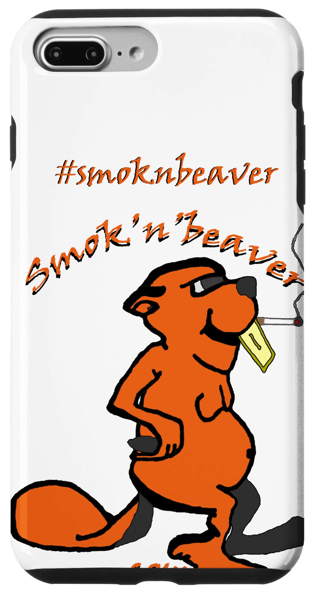 iPhone 7 Plus/8 Plus Smok'n'Beaver Phone Case - Durable Protective Cover for Everyday Use | Perfect for Work, Travel & Outdoor Activities