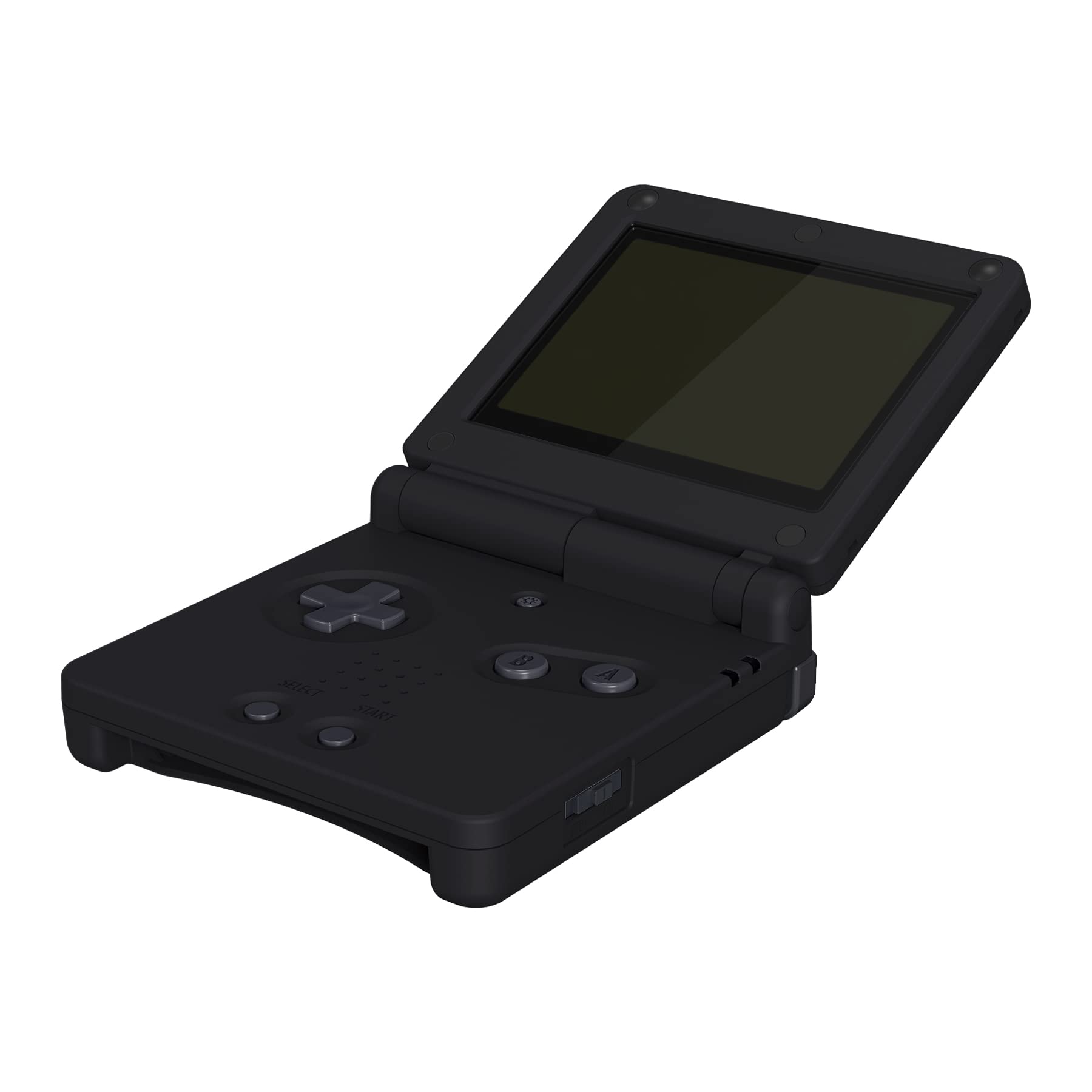 eXtremeRate Replacement Shell with Full Buttons for Gameboy Advance SP GBA SP - Custom Case Compatible with IPS & Standard LCD Screens (Console & Screen Not Included) - Black - Perfect for Gaming Enthusiasts & Retro Console Modding
