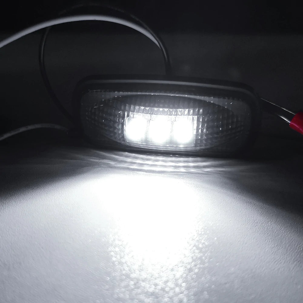 2003-2018 Dodge RAM 2500 3500 Red & Yellow LED Fender Side Marker Lights - Durable Replacement for Enhanced Visibility & Safety in Low Light Conditions