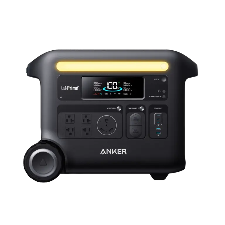 Anker SOLIX F2600 2560Wh Solar Generator | Portable Power Station with 30A Transfer Switch for Home Backup, Camping & Outdoor Adventures