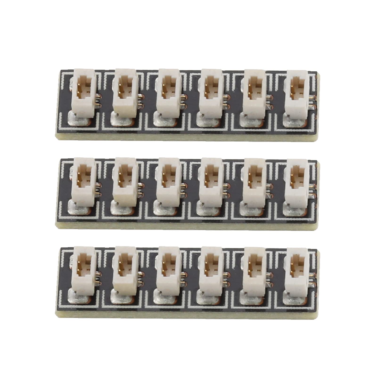 eMagTech 3X 6 Port Expansion Board DIY Kit - Compatible with Lego & Building Blocks for LED Lights, Cables & Power Options (24x6.5mm) - Perfect for STEM Projects, Robotics & Electronic Prototyping