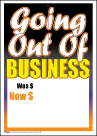 100-Pack Sale Tags for Going Out of Business - Perfect for Retail Clearance, Liquidation Sales & Store Closing Events