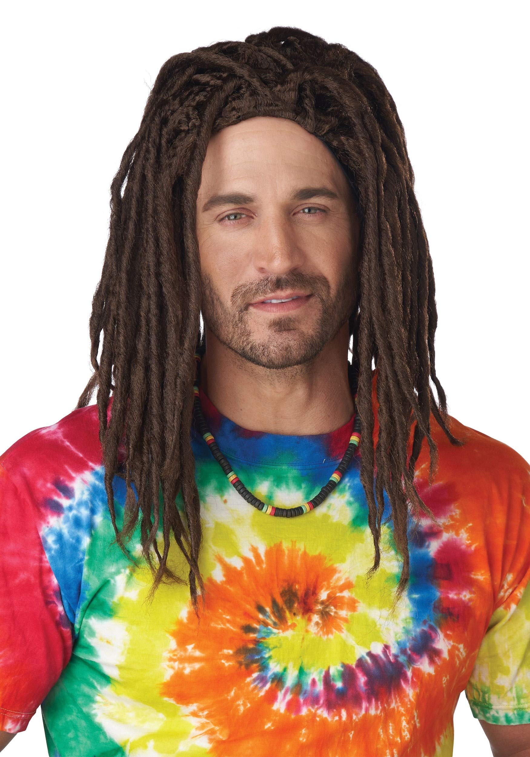 California Costumes Island Dreads Wig for Adults - Long Synthetic Dreadlock Hairpiece for Halloween, Cosplay & Costume Parties - Perfect for Pirates, Rastafarians & Tropical Themed Events