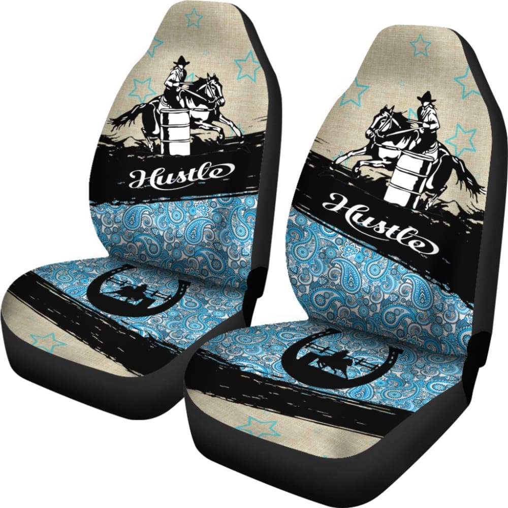 Barrel Racer Horse Lover Car Seat Covers - Durable & Stylish for Western Rodeo Enthusiasts - Perfect for Trucks, SUVs & Horse Trailers