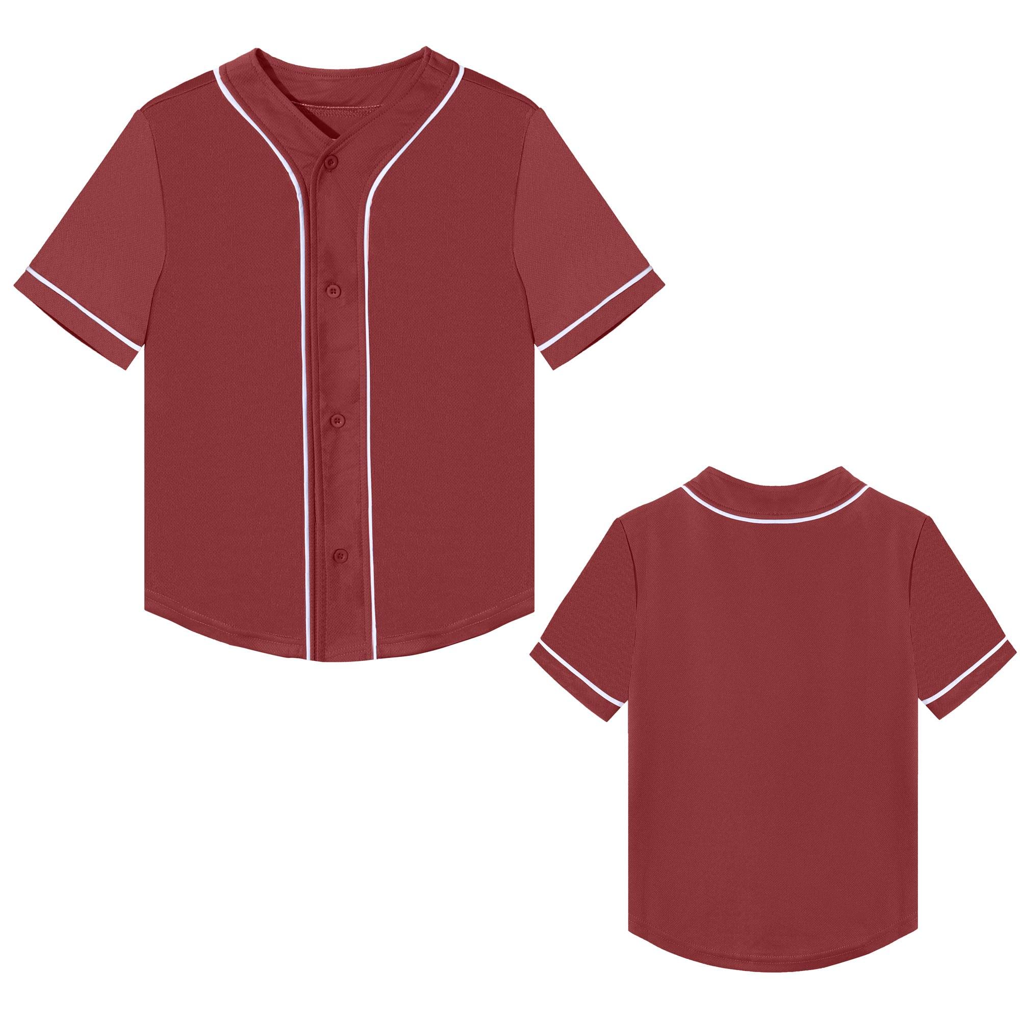 **Trendy Kids Baseball Jersey Button-Up T-Shirt - Boys & Girls Hip Hop Short Sleeve Tee - Black & White Baseball Shirt for Sports, Casual Wear & Street Style**