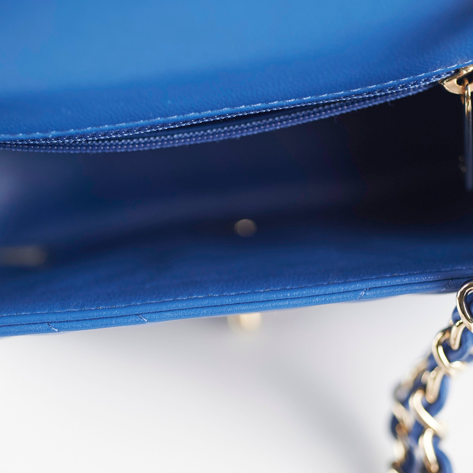 Chanel Chevron Square Mini Blue Leather Crossbody Bag - Luxury Designer Handbag for Women | Perfect for Parties, Dates & Everyday Use