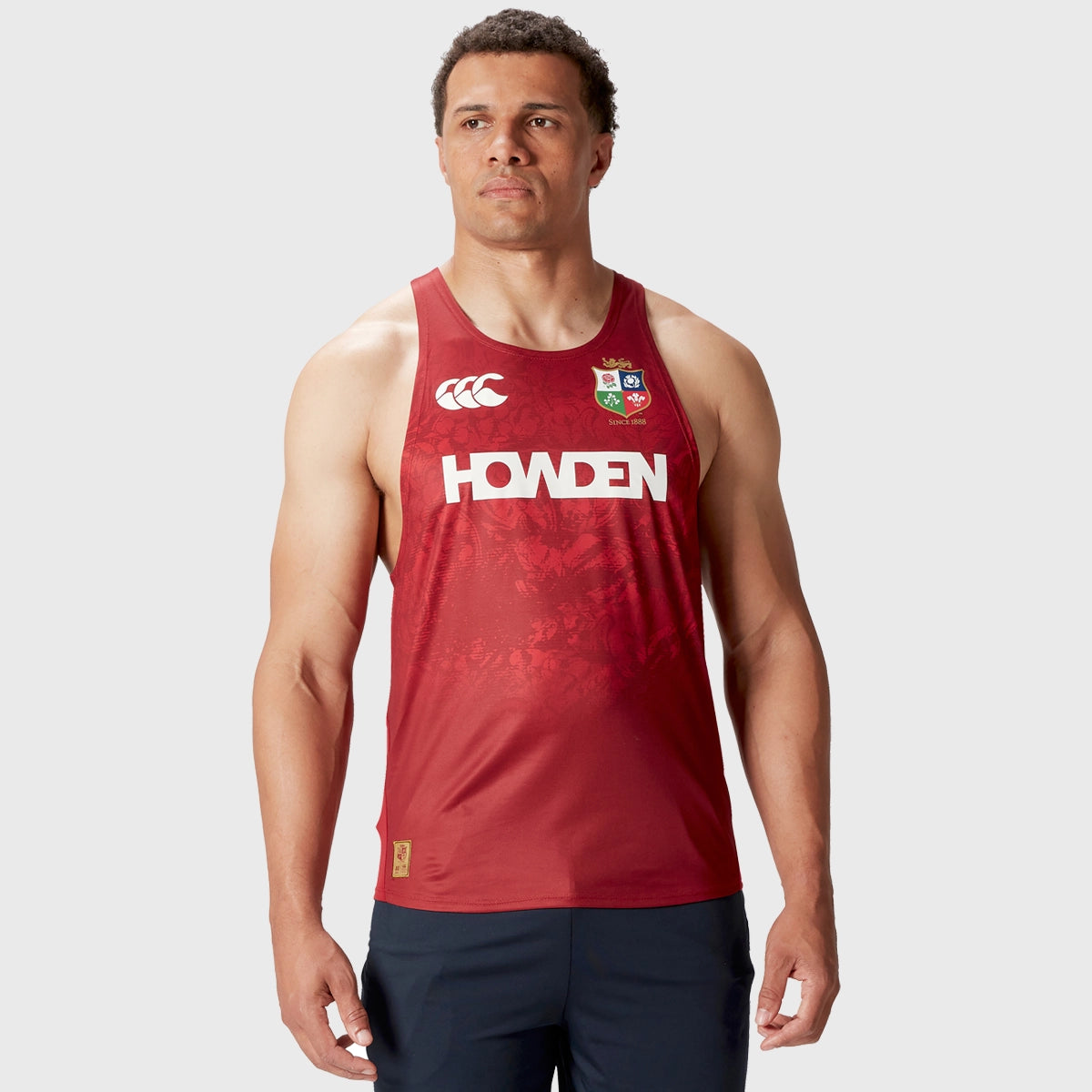 Canterbury British & Irish Lions Men's Rugby Jersey - Breathable Polyester Sports Shirt for Training & Matches - Red Team Fan Apparel for Rugby Enthusiasts