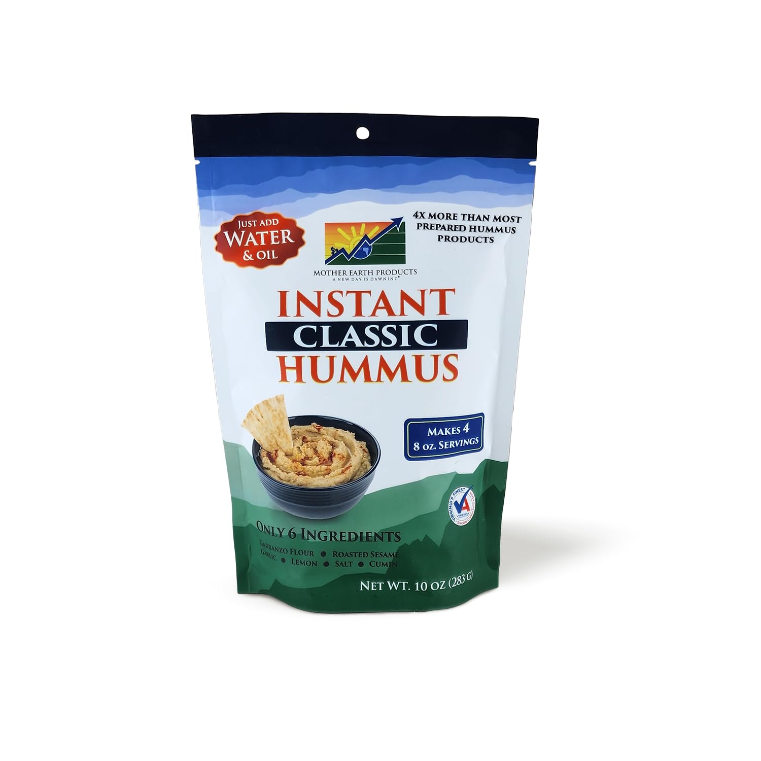 Instant Classic Hummus - Organic Dip for Snacks & Parties