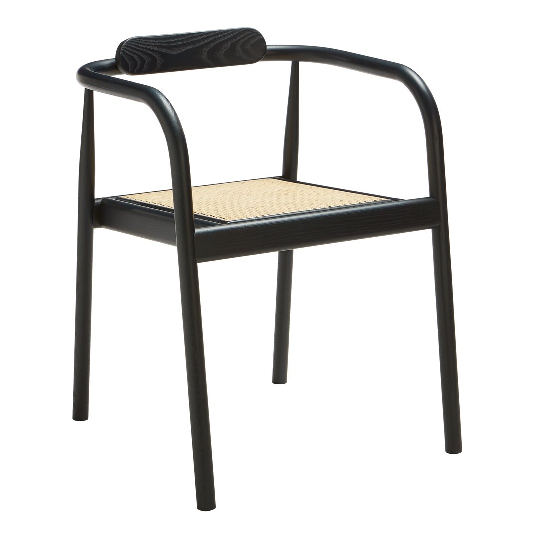 Modern Ahm Armchair - Stackable & Space-Saving Accent Chair for Living Room, Office, or Patio | Comfortable & Stylish Seating Solution for Small Spaces