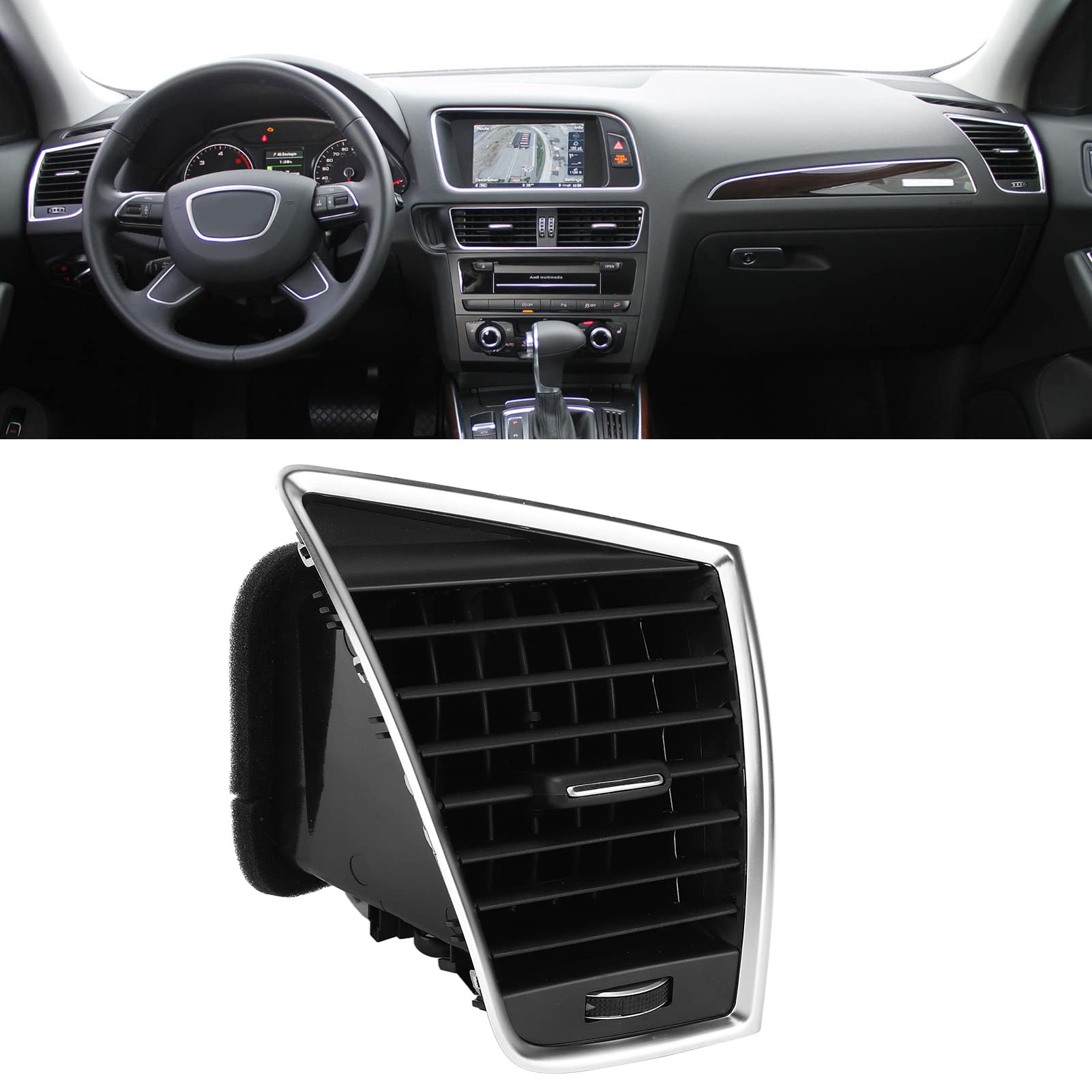 KIMISS ABS Dashboard Air Vent Grill - Durable Replacement for Audi SQ5 (Right Side 8R1820902) | Perfect for Car AC Vent Repair & Interior Upgrade