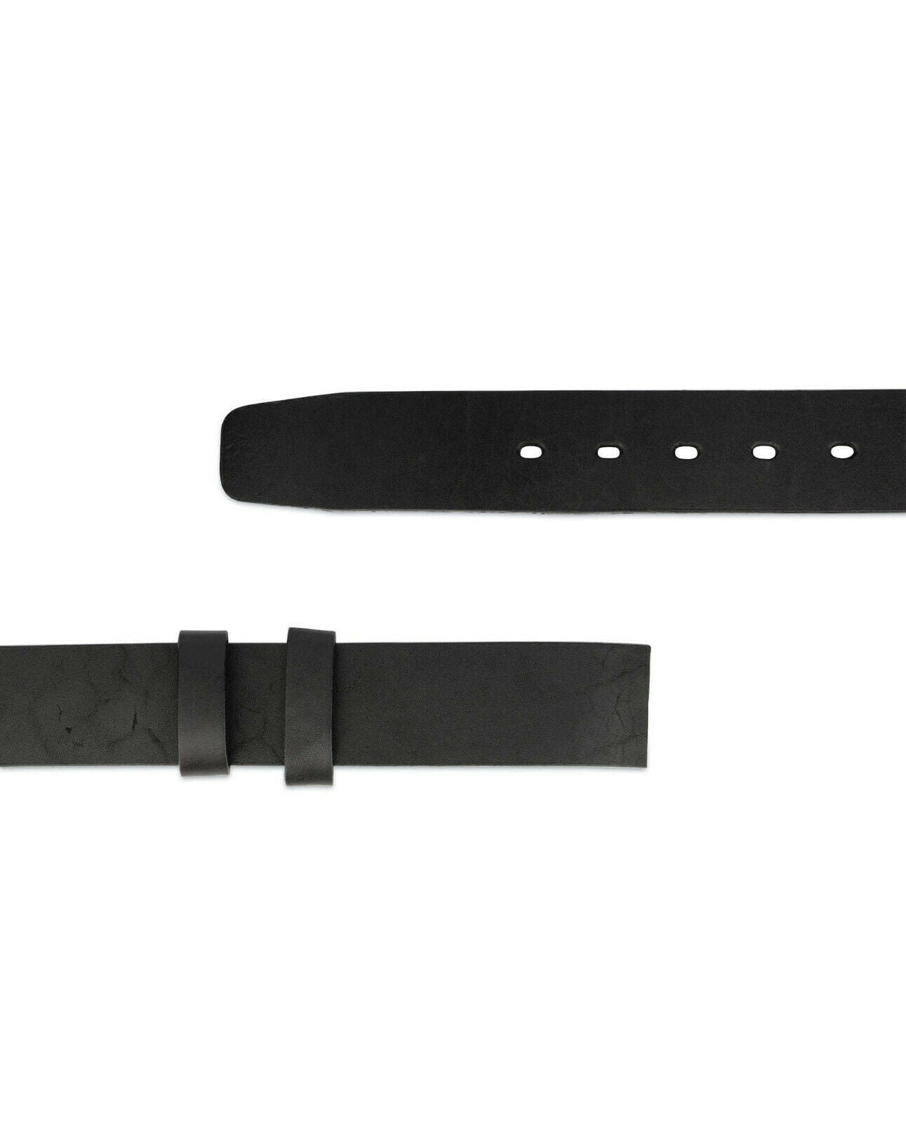 Premium Black Full Grain Leather Belt Strap - 40mm Replacement for Dunhill Buckles | Durable & Stylish Men's Accessory for Office, Formal & Casual Wear