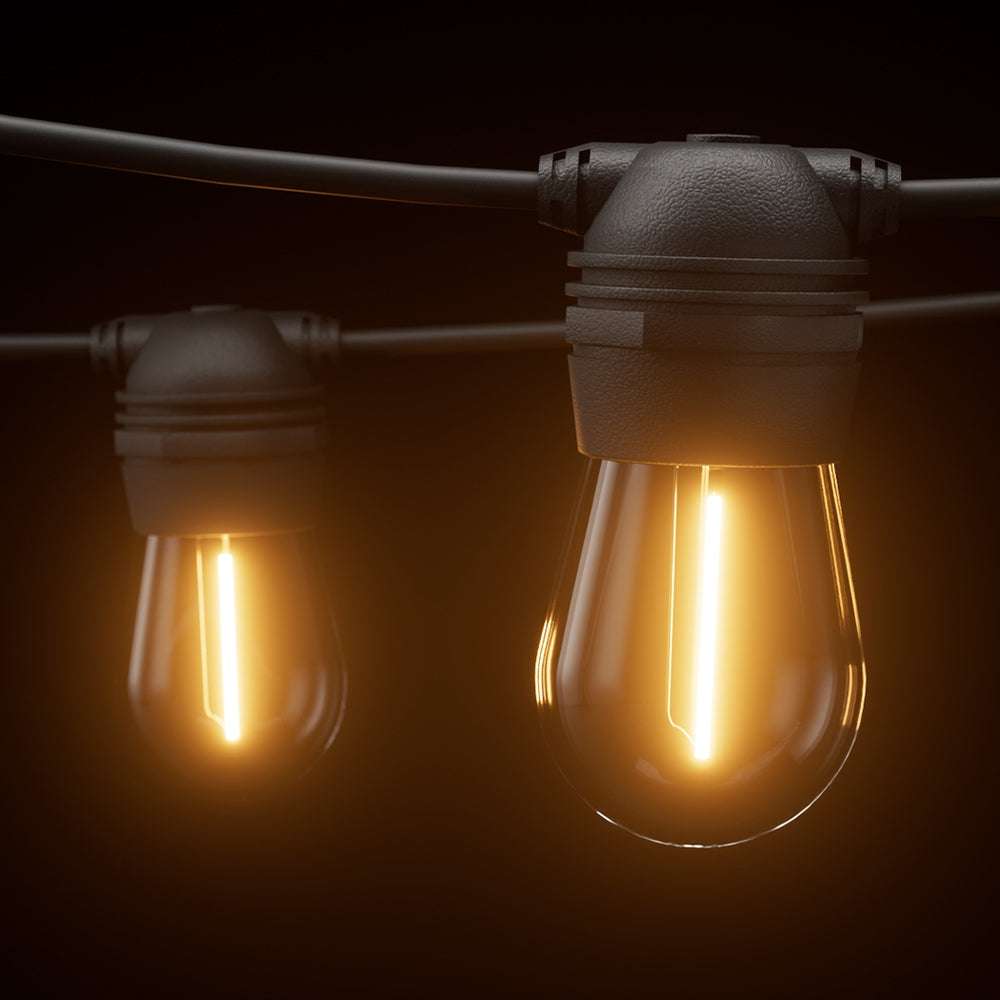 17m Solar Powered LED String Lights - Waterproof Outdoor Fairy Lights for Garden, Patio, Christmas Party Decorations (2 Pack) - Perfect for Backyard, Wedding, and Holiday Decor