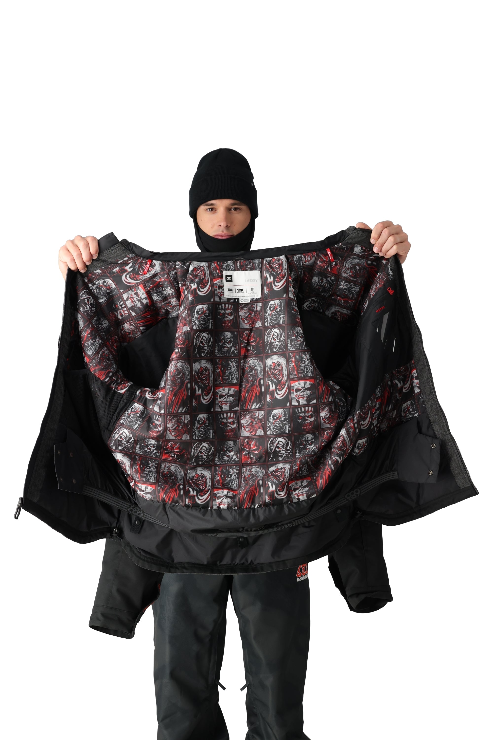 686 Iron Maiden Insulated Battle Jacket 2025 - Heavyweight Winter Motorcycle Jacket for Men & Women - Perfect for Cold Weather Riding, Concerts & Outdoor Adventures