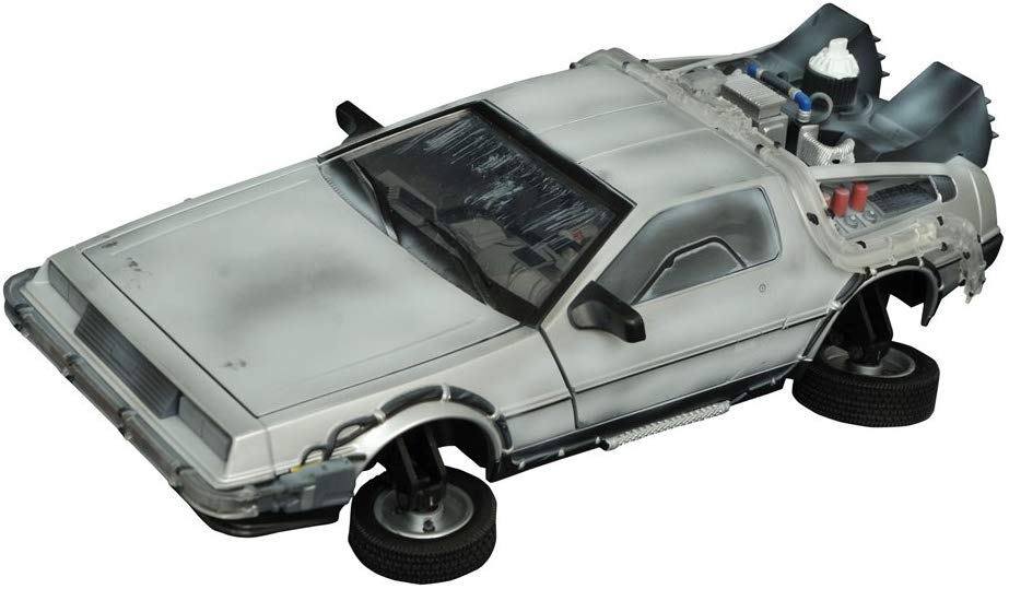 Back to The Future 2 Frozen Time Machine Electronic Vehicle Toy - Diamond Select Collectible - Perfect for Movie Fans & Sci-Fi Decor