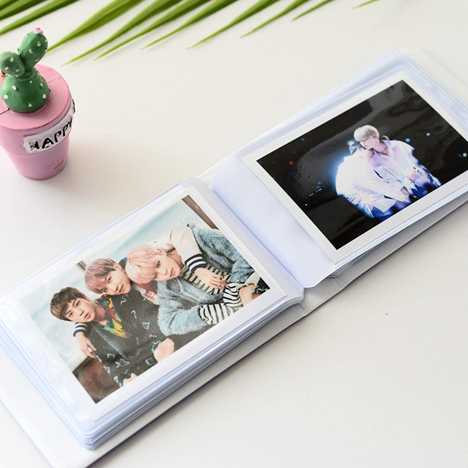 36-Pocket 3-Inch Mini Photo Album for Fujifilm Instax Mini 11/7s/8/8+/9/25/20/50s/70/90 & Polaroid Snap/LiPlay/Link - Instant Camera Photo Book with Name Card Holder (White) - Perfect for Travel, Parties, and Memory Keeping