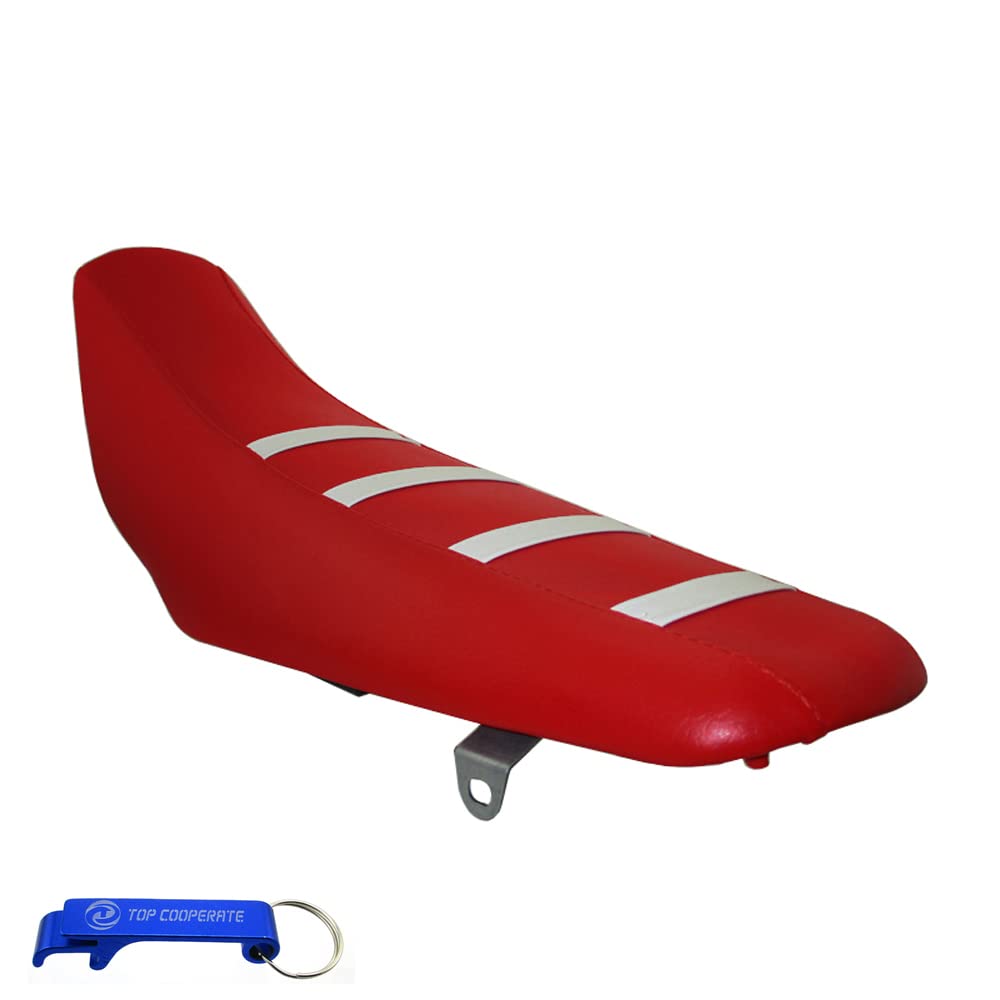 TC-Motor Ribbed Seat for Honda CRF110 Pit Dirt Bike & Chinese LXR Models - Comfortable Replacement Seat for Off-Road Riding & Motocross Racing