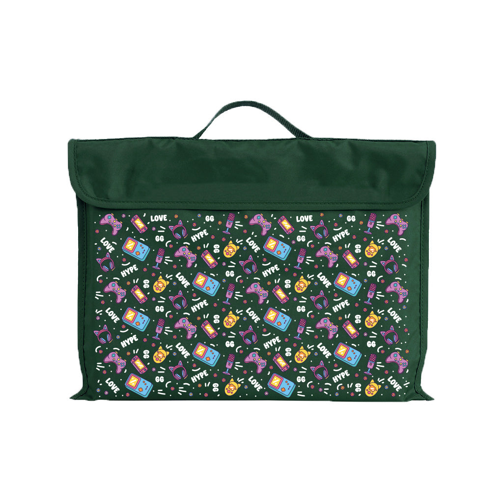 Eco-Friendly Reusable Library Book Tote Bag - Durable & Stylish for School, Shopping & Groceries - Pixel Chick Design