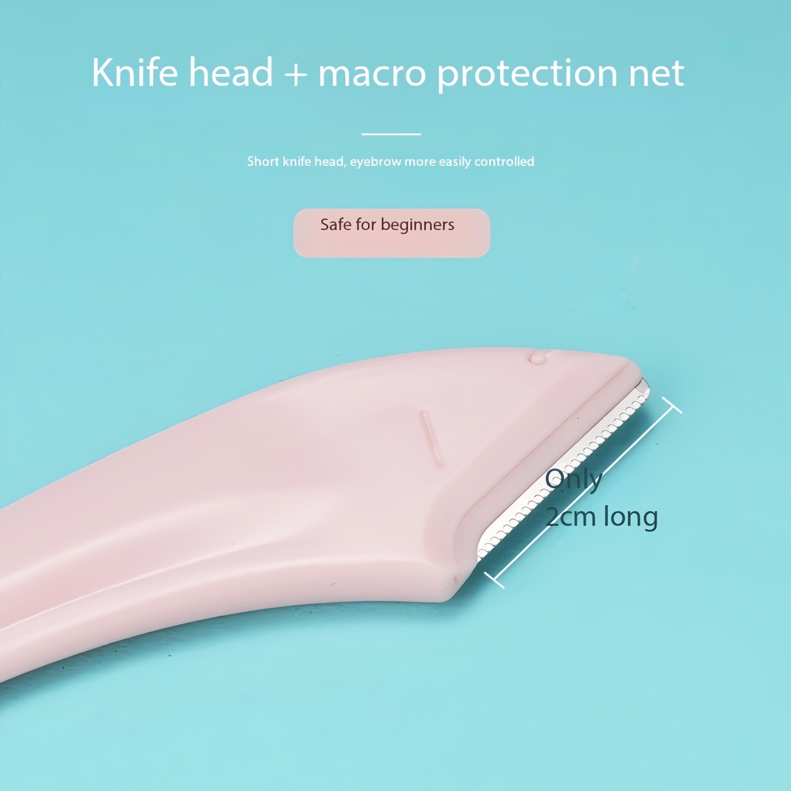 Professional Eyebrow Trimmer Set with Comb & Meniscus Blade - Precision Facial Hair Shaper & Skin Planer for Men & Women | Perfect for Eyebrow Grooming, Beard Trimming & Smooth Skin Care
