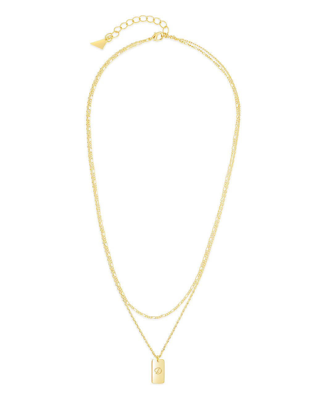 Layered Chain Necklace for Women - Initial Pendant Necklace, Dainty Gold & Silver Jewelry Gift for Her - Perfect for Everyday Wear, Date Night & Special Occasions