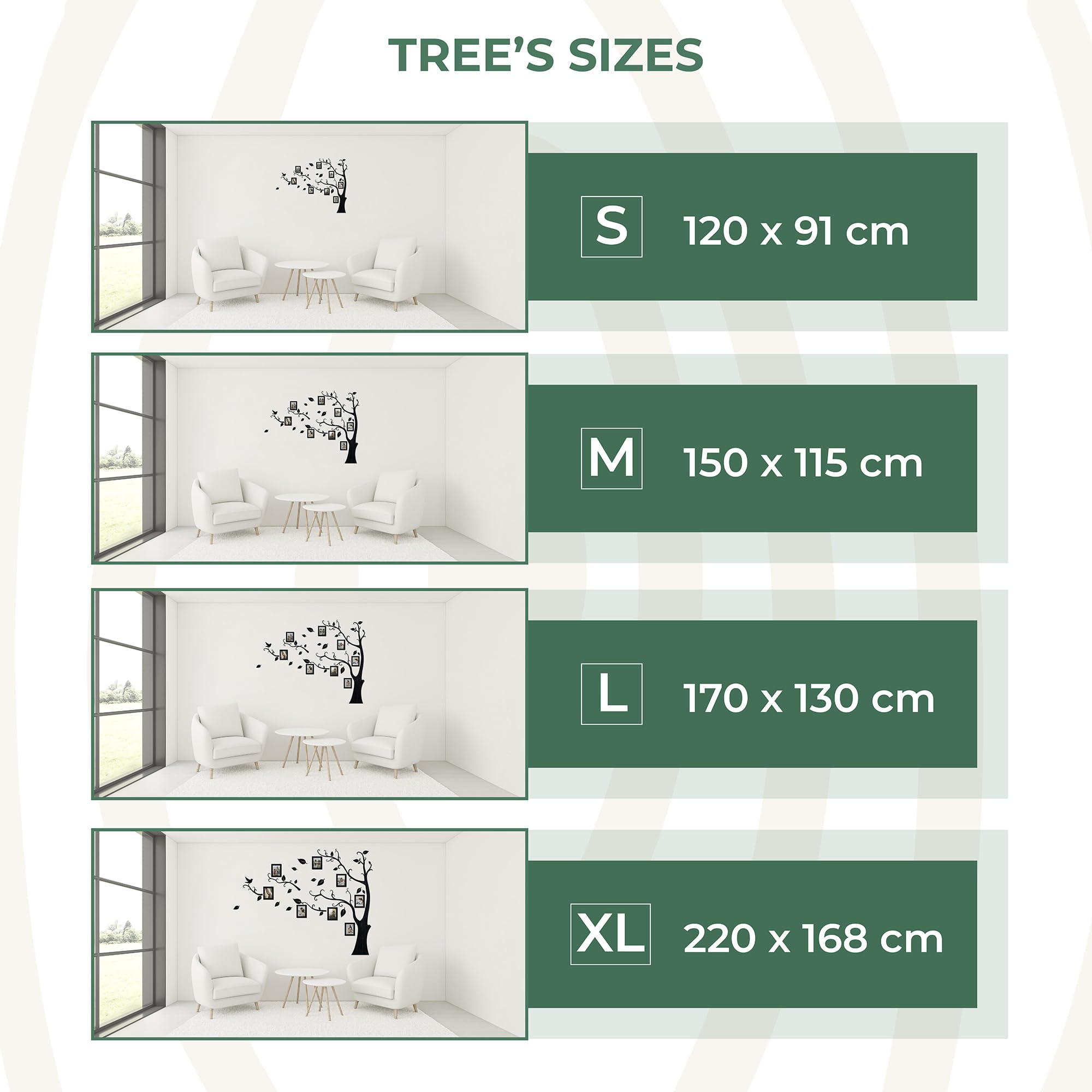 70x51.1 Inch Personalized Wooden Family Tree Wall Art with Picture Frame - Dark Walnut Home Decor for Living Room, Bedroom & Office - Unique Wall Hanging for Housewarming Gifts & Family Reunions