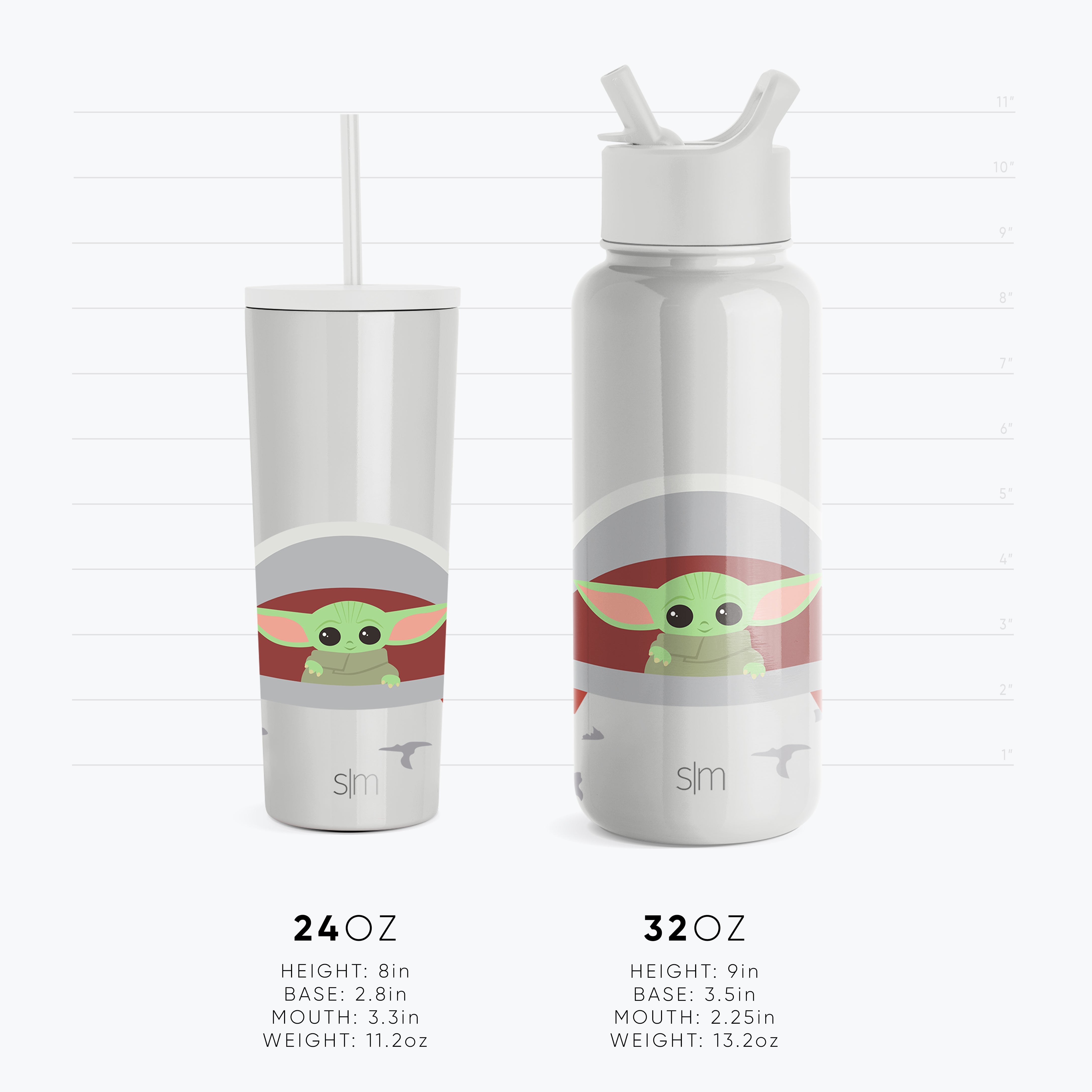 Star Wars™ Summit Water Bottle - 20oz Insulated Stainless Steel Tumbler with Straw, Leak-Proof Lid for Hot & Cold Drinks - Perfect for Gym, Office, Travel & Star Wars Fans