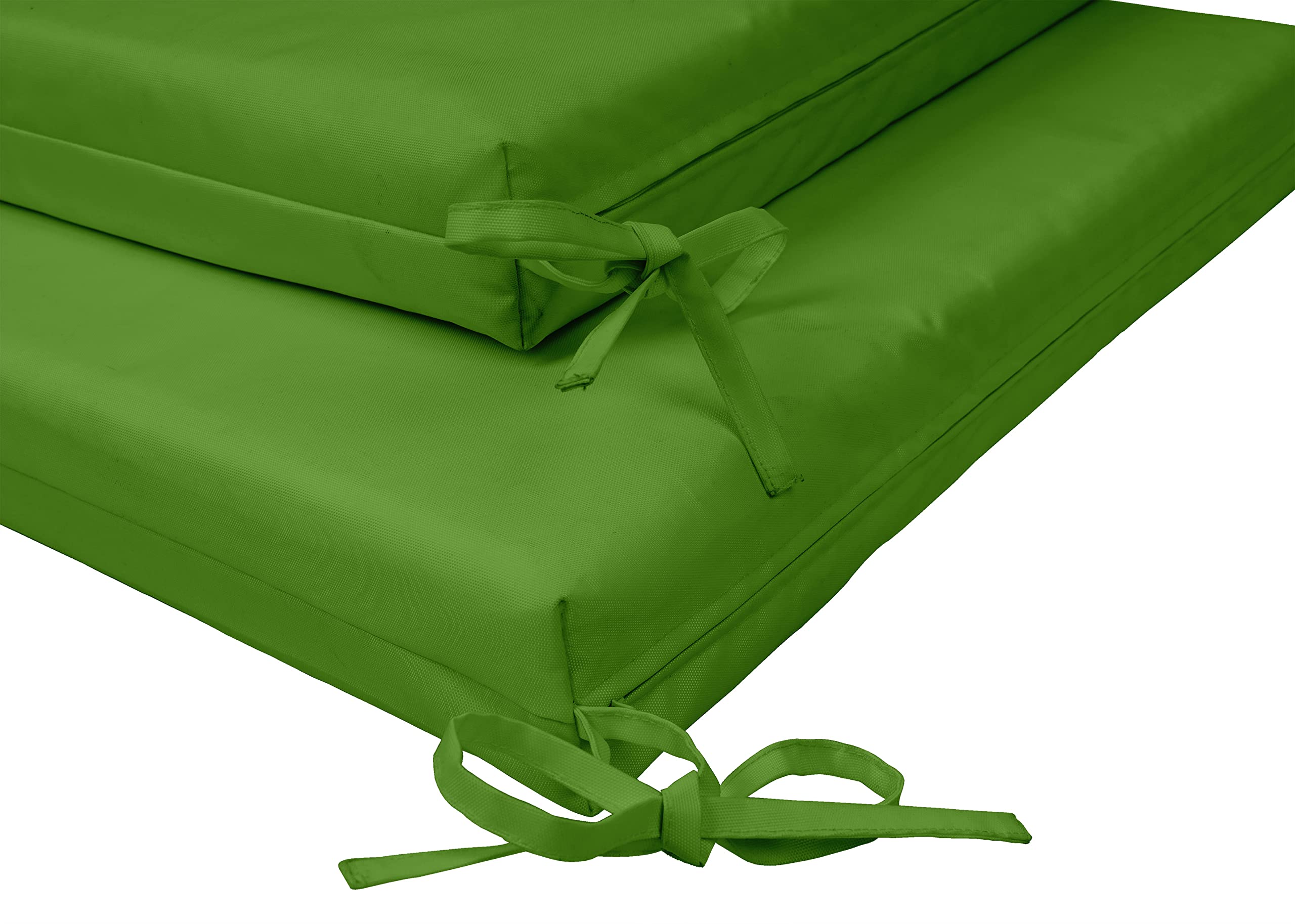 Premium 20x20 Inch Square Patio Chair Cushions Set of 2 - Indoor/Outdoor Waterproof Seat Cushions with Ties for Garden Furniture, Deck Chairs & Home Decor in Pear Green | Perfect for Backyard, Poolside & Sunroom Relaxation