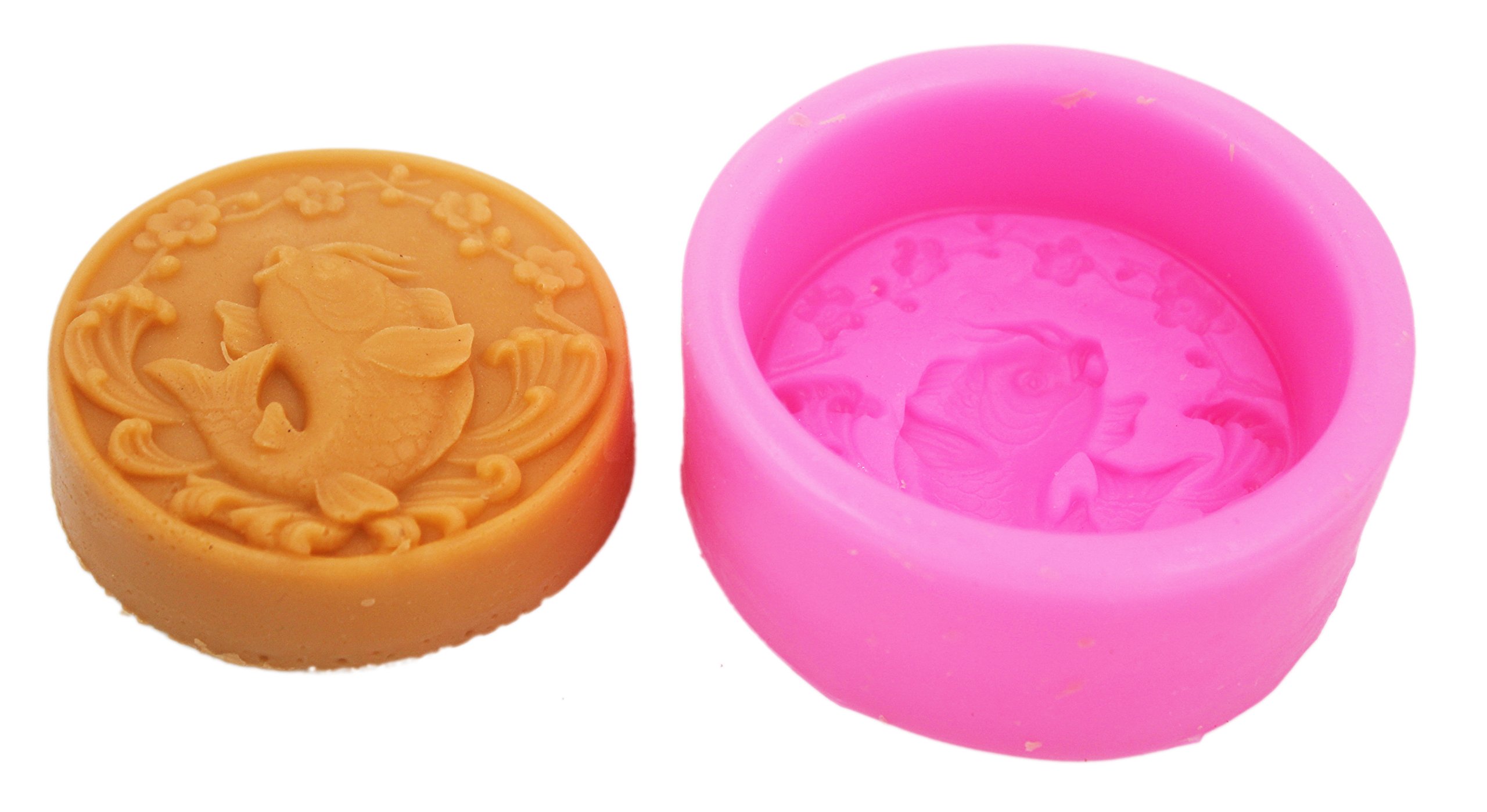 Longzang Mermaid S0228 Silicone Soap Mold Set - DIY Handmade Craft Molds for Soap Making, Candle, Resin Art - Perfect for Birthday Gifts, Home Decor, and Bathroom Accessories