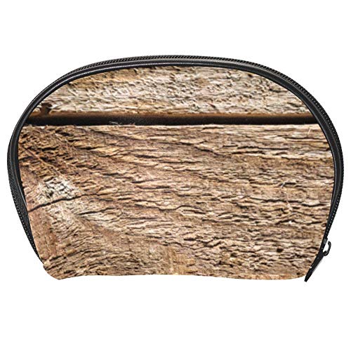 imobaby Antlers Design Rustic Wooden Cosmetic Makeup Bag Organizer - Women's Travel Toiletry Case with Zipper, Multifunctional Storage Pouch for Makeup Brushes, Jewelry & Essentials | Perfect for Travel, Home Organization & Gift Giving