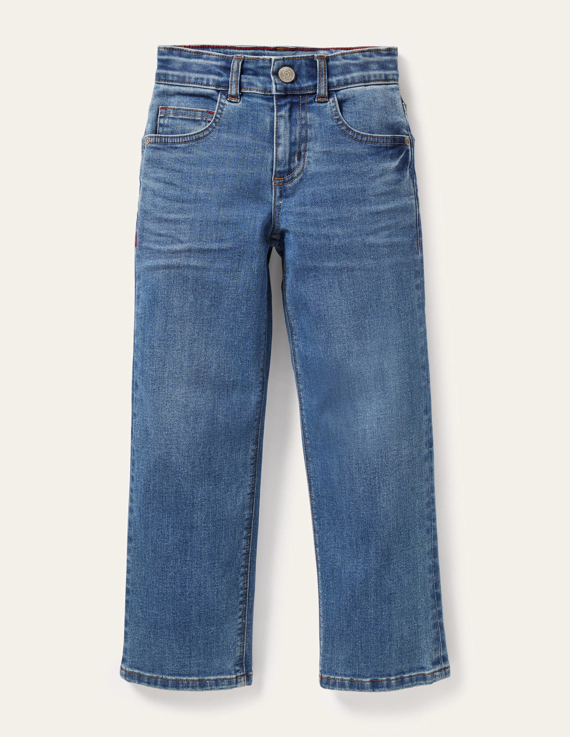 Adventure Flex Straight Pants - Mid Rise Vintage Denim Jeans for Men & Women | Comfortable Stretch Travel Hiking Casual Wear