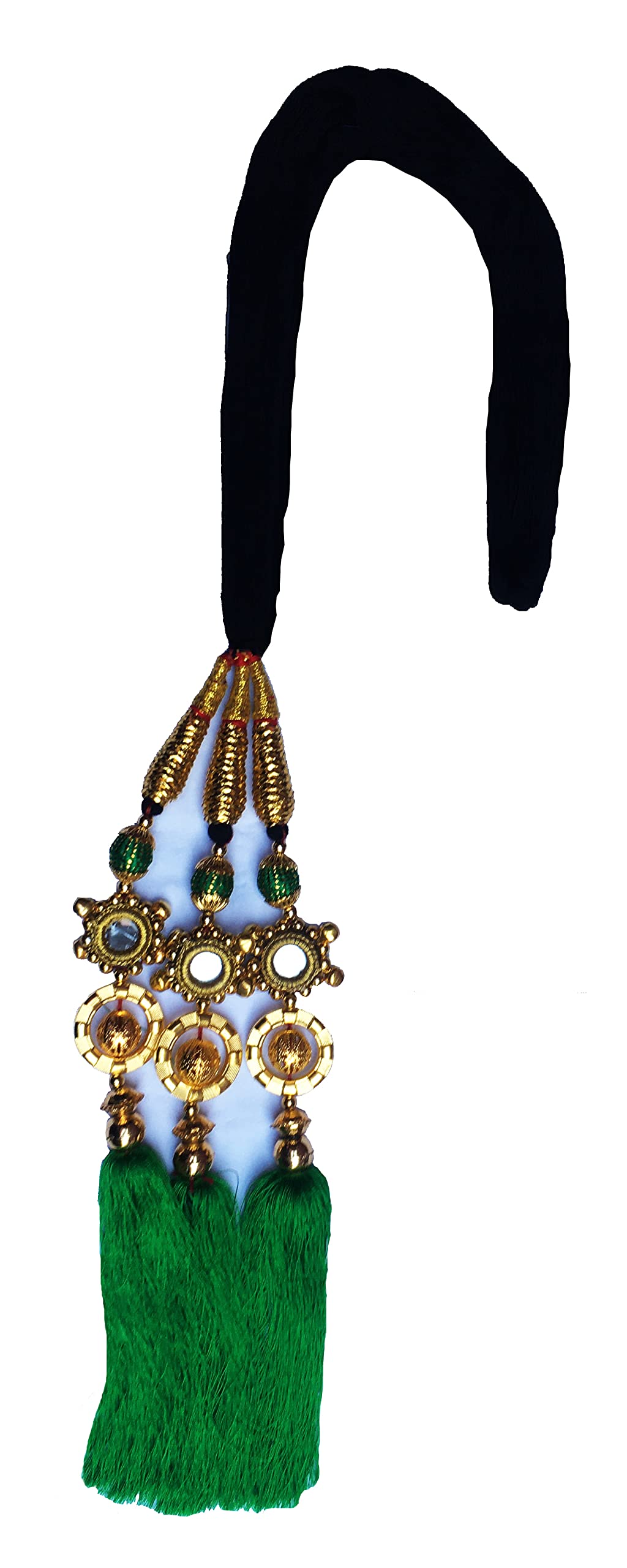 HARSHITANJAL Parandi Hair Extensions - Long Braid Hair Accessories for Women (Style HGS07G) | Perfect for Weddings, Parties & Ethnic Hairstyles