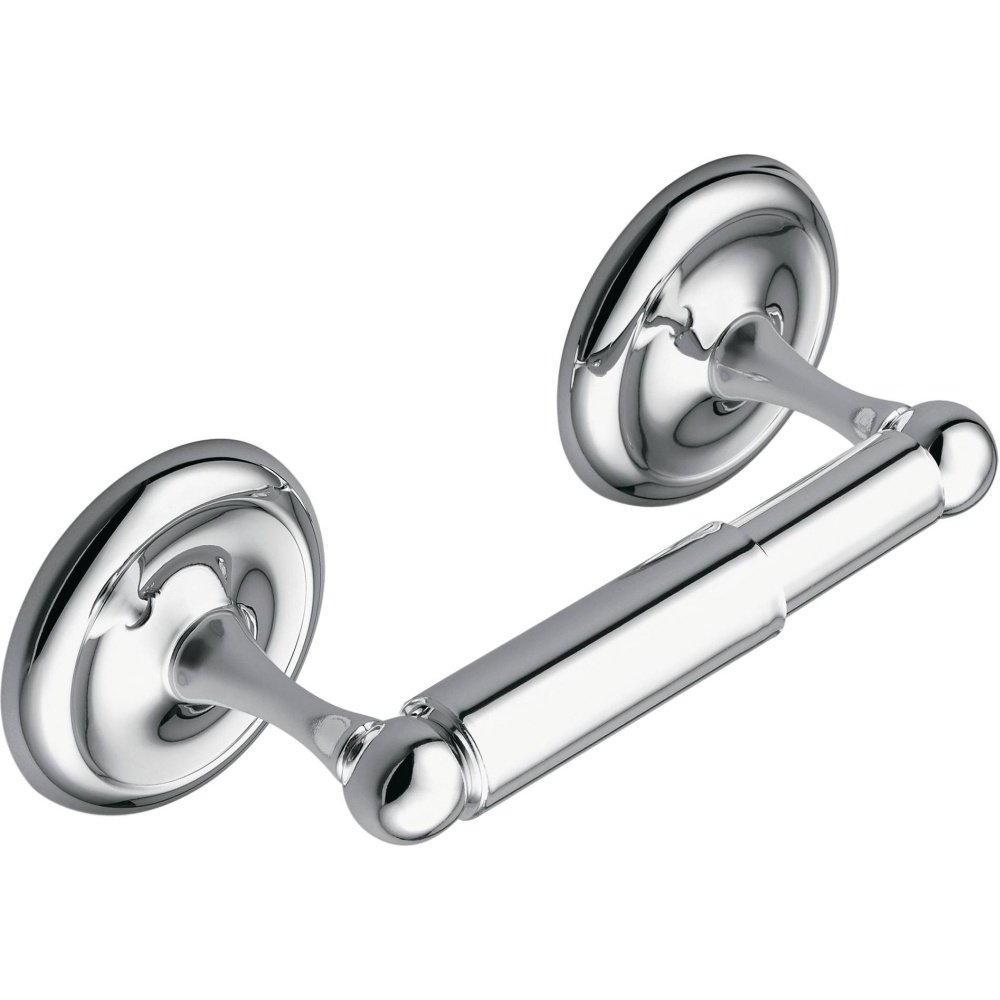 Moen BP5308CH Chrome Paper Holder - Elegant Bathroom Tissue Dispenser for Home & Office - Perfect for Bathrooms, Kitchens, and Restrooms